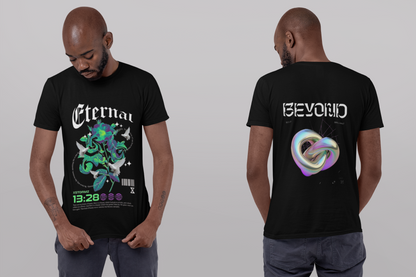 Beyond – Unisex Classic Crew T-Shirt | Futuristic 3D Graphic Streetwear