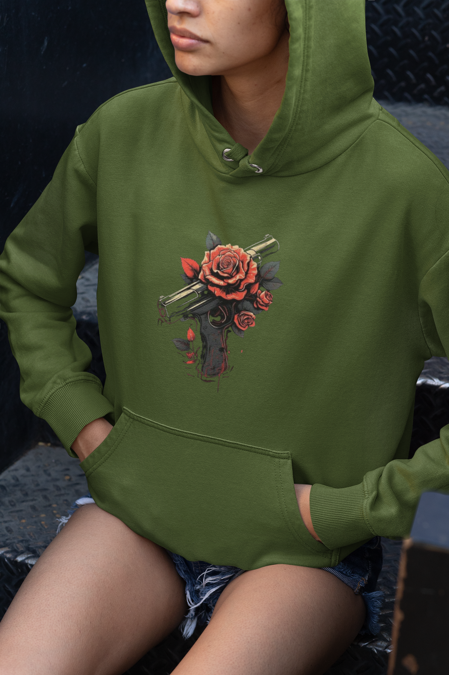 Guns & Roses – Unisex Hoodie | Bold Streetwear Statement