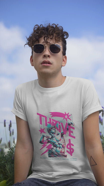 THRIVE – Unisex Classic Crew T-Shirt | Minimal Bold Statement Tee