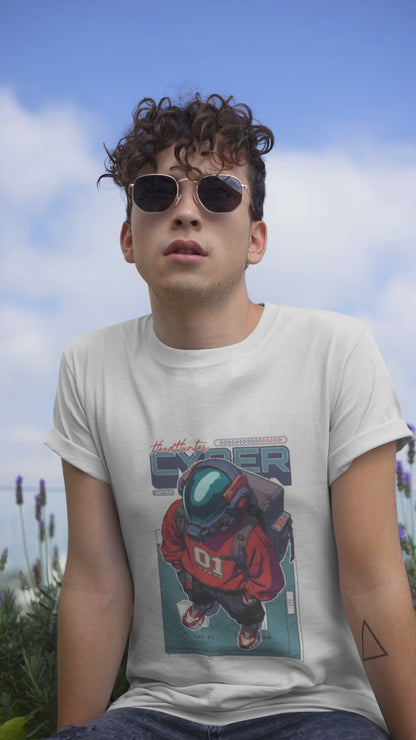 Cyber Astronaut Unisex Oversized Standard T-Shirt