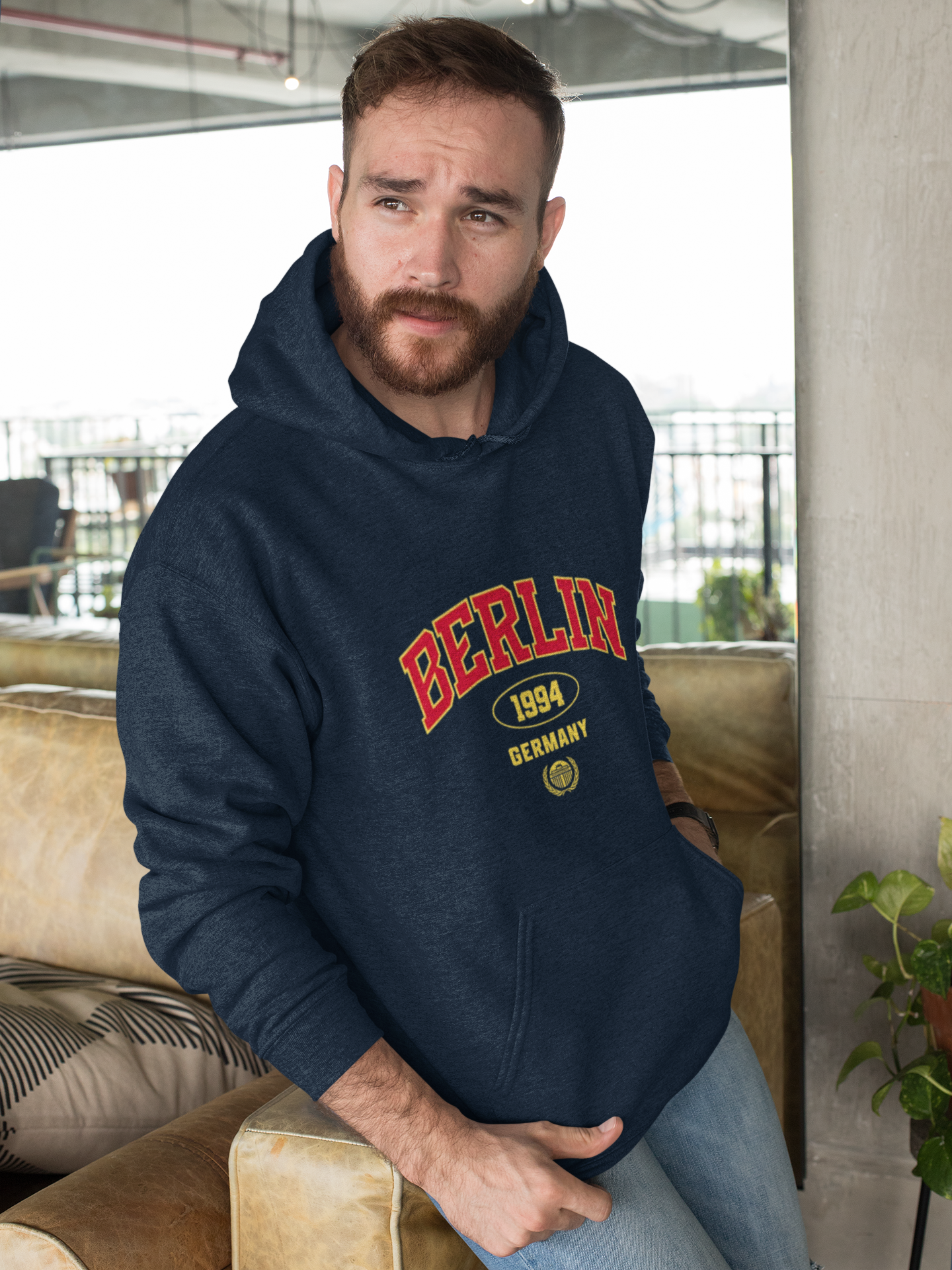 Berlin 1994 Germany Graphic Hoodie – Navy