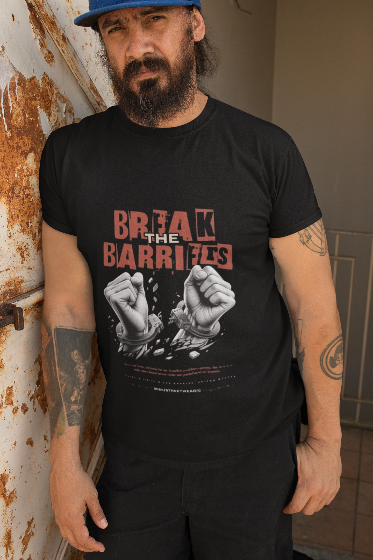 Break the Barriers – Unisex Classic Crew T-Shirt | Bold Motivational Streetwear